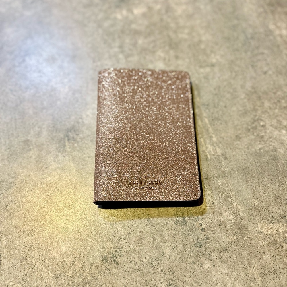 Kate Spade rose gold passport holder